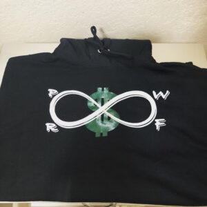 PWRF Black OG Logo Hoodie